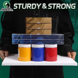 1pc Marie's Stretched Canvas,Primed White Canvas with 6x6/8x8/9x12/12x12/12x16/16x20" and Round 12" for Oil,Acrylic,Tempera