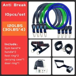 120cm Men Women Anti Break Latex Strength Training Home Gym Fitness Resistance Bands Pull Rope Tensile Exercise Tubes