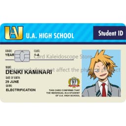 Anime My Hero Academia Student ID Series Redit Card Skin Sticker for VISA JCB Mastercard and Other Bank IC Card Decoration