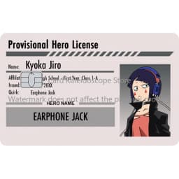 Anime My Hero Academia Student ID Series Redit Card Skin Sticker for VISA JCB Mastercard and Other Bank IC Card Decoration