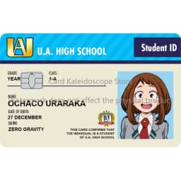 Anime My Hero Academia Student ID Series Redit Card Skin Sticker for VISA JCB Mastercard and Other Bank IC Card Decoration