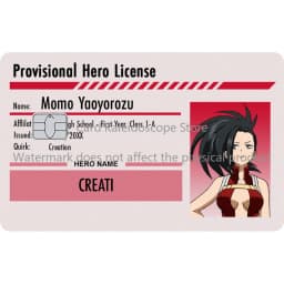 Anime My Hero Academia Student ID Series Redit Card Skin Sticker for VISA JCB Mastercard and Other Bank IC Card Decoration