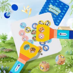 Montessori Toy Animal Board Game for Kids Cognitive Logical Thinking Puzzle Educational Reaction Contest Table Game for Children