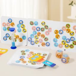 Montessori Toy Animal Board Game for Kids Cognitive Logical Thinking Puzzle Educational Reaction Contest Table Game for Children