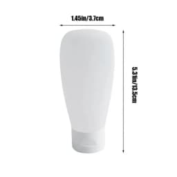 1/4Pcs 60ML 100ML Velvet Travel Refill Bottle Cosmetics Face Wash Shower Gel Tube Flip-Top Lotion Squeeze Hose Bottle