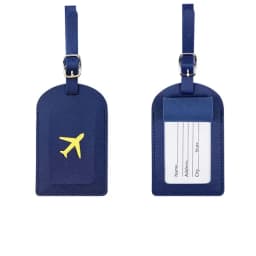 1PC PU Leather Luggage Tag Women Men Flight Holiday Travel Accessories Suitcase Tags Name ID Address Lable Bag Tags for Luggage