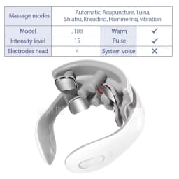 TENS Pulse Neck Massage Household Cervical Spine Massager Wireless Smart Sholder Cervical Massager Heating Muscle Punch Beating
