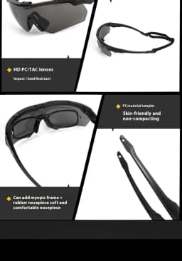 New Outdoor Military 2.0MM Tactical Goggles Windproof Dustproof CS Shooting UV400 Safe Protective Glasses Mountaineering Gafas