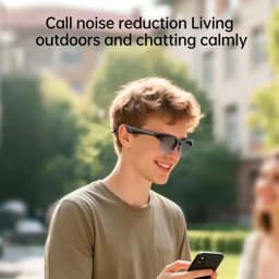 New Smart Glasses 2026 Music Sunglasses Headphones Wireless Bluetooth Call Headset HIFI Audio Glasses For Android