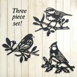 Metal Bird Wall Hanging Silhouette Art Home Decor Outdoor Indoor Hanging Pendant