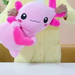 Cross-Border New Model of Axolotl Plush Toy in Four Colors, Cross-Border Hexagonal Dinosaur Toy, Soft Axolotl for Couples