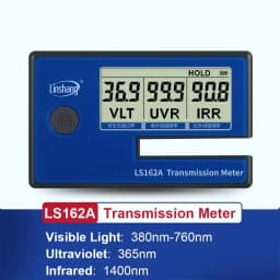 LS162 LS162A Window Tint Meter Solar Film Car Transmission Meter Solar Film Meter VLT UV IR Rejection Tester Dropship