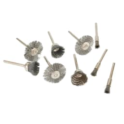 9Pcs/set Steel Wire Brush For Dremel Rotary Tool Paint Rust Removal Polishing Grinding Wheel Metal Polishing Cleaning Brush