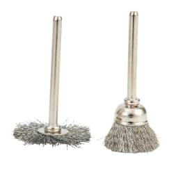 9Pcs/set Steel Wire Brush For Dremel Rotary Tool Paint Rust Removal Polishing Grinding Wheel Metal Polishing Cleaning Brush