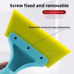TOFAR Double Layers Rubber PPF Scraper Handy Squeegee Cleaning Shovel Car Wrap Wash Window Tint Windshield Ice Snow Water Wiper