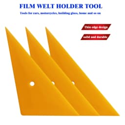 5pcs Foil Squeegee Vinyl Film Car Wrap Auto Home Office Car Film Sticker Install Cleaning Silver Scraper Window Tints Tool 5A73
