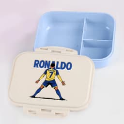 Football Player CR7 Student Lunch Box Cristiano Ronaldo Boy Girl Bento Case Home Office Outdoor Picnic Lunch Boxes Kids Gift