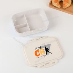 Football Player CR7 Student Lunch Box Cristiano Ronaldo Boy Girl Bento Case Home Office Outdoor Picnic Lunch Boxes Kids Gift