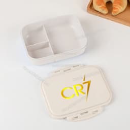Football Player CR7 Student Lunch Box Cristiano Ronaldo Boy Girl Bento Case Home Office Outdoor Picnic Lunch Boxes Kids Gift