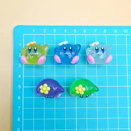 10pcs Star Kirby Action Figure Luminous Kirby accessories Decor DIY Resin Keychain Anime Figure Kids Birthday Xmas Gift Toys