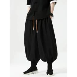 FGKKS Brand New Men Pants Fashion Korean Style Harem Loose Style Cotton Pants Male Outdoor Spring Man Solid Trousers