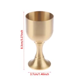 Brass Chalice Cup Cocktail Glass Wine Goblet Brass Beverage Tumbler Brass Goblet Metal Liquor Tumbler For Party Home Accessories