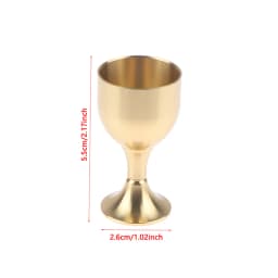Brass Chalice Cup Cocktail Glass Wine Goblet Brass Beverage Tumbler Brass Goblet Metal Liquor Tumbler For Party Home Accessories