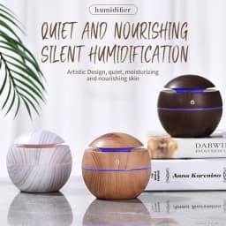 Desktop Mini Personal Ultrasonic Humidifier Aromatherapy with Colorful LED Night Light, Office, Bedroom, Dorm Room, USB Power