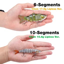 TREHOOK 10cm/12.5cm Pike Wobblers for Fishing Artificial Bait Hard Multi Jointed Swimbait Crankbait Lifelike Fishing Lure Tackle
