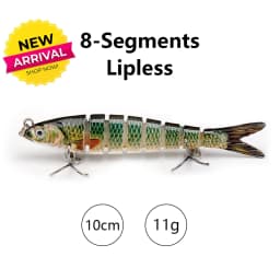 TREHOOK 10cm/12.5cm Pike Wobblers for Fishing Artificial Bait Hard Multi Jointed Swimbait Crankbait Lifelike Fishing Lure Tackle
