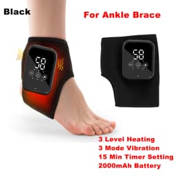 Electric Foot Ankle Massager Heating Foot Vibration Relaxation Brace Belt Plantar Joint Sprain Ankle Support Massager