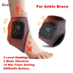 Electric Foot Ankle Massager Heating Foot Vibration Relaxation Brace Belt Plantar Joint Sprain Ankle Support Massager