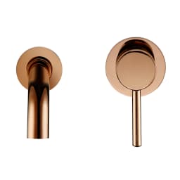 Bagnolux Black Chrome Rose Gold Brushed Polished Brass Single Handle Hot Cold Water Wall Mounted Embedded Bathroom Basin Faucet