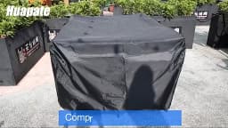 Outdoor Garden Terrace Stackable Chair Dust Cover Storage Bag Furniture Protection Cover Furniture Waterproof Black