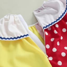 Toddler Baby Clown Halloween Costume Contrast Color Long Sleeve Jumpsuit and Hat 2 Pcs Set