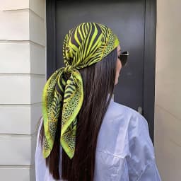 Scarf Fashion Silk Hijab Square Shawl Wraps Bandana Headband Neckerchief Hair Bands Designer Luxury Foulards Femme Ribbon