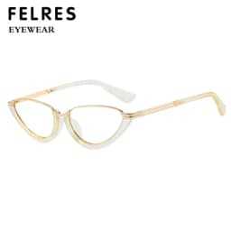 Designer Cat Eye Negative Diopter Prescription Myopia Glasses Small Frame Women Anti Blue Light Nearsighted Eyewear-0.50 To-6.0