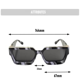 Brand Design Square Sunglass Men Vintage Retro Millionaire Sunglasses Women Thick Frame Fashion Glasses Dropshipping Gafas De So