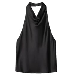 HXAO Halter Neck Women's Top Off Shoulder Satin Crop Top Women Summer Sexy Backless Tank Party Tops Y2K Aesthetic Camisole