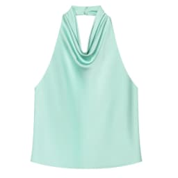 HXAO Halter Neck Women's Top Off Shoulder Satin Crop Top Women Summer Sexy Backless Tank Party Tops Y2K Aesthetic Camisole