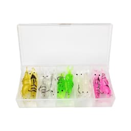 10PCS Fishing Lure 4cm 1.5g Artificial Silicone Wobbler Biomimetic False Shrimp Soft Bait with Hook For Carp Fishing Accessories