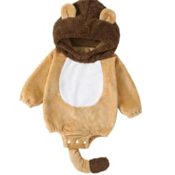 Suefunskry Baby Boys Girls Animal Costume Flannel Rabbit Costume Role Play Hooded Long Sleeve Pajamas Rompers Cosplay Jumpsuits