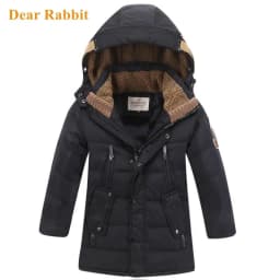 2026 Fashion Winter Duck Down Jacket for Big Boy Children Wear Parka Garments Clothes Thickened Hooded Feather Coat Clothing 6-1