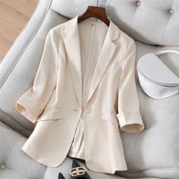 2026 Spring Summer New Temperament Versatile Large Size Women's Small Blazer Coat Loose Elegant FemaleThin Blazer Jacket 4XL