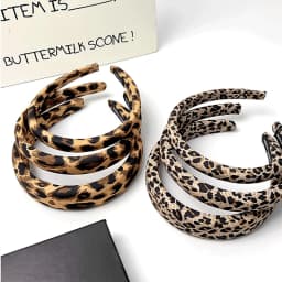 Vintage Leopard Print Sponge Hairband For Women Elegant Hair Ornament Headband Hair Hold Head Band Fashion Hair Accessories