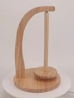 Wooden Yarn Holder Spinning Knitting Tools Crochet Yarn Holder Rotating Magnetic Thread Spool Wool Ball Winder Rotation Spinner