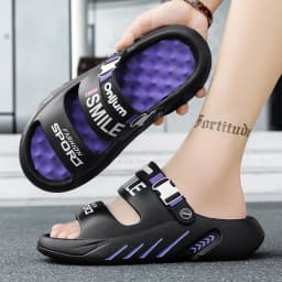 NEW Men's Massage Slippers Outdoor Sandals Beach Comfortable Soft Clogs Slides Casual Shoes Men Indoor Outdoor Sandals Big Size