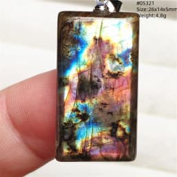 Natural Blue Light Labradorite Pendant Jewelry Water Drop Crystal Flash Labradorite Bead Necklace Women Men AAAAAA