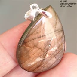 Natural Blue Light Labradorite Pendant Jewelry Water Drop Crystal Flash Labradorite Bead Necklace Women Men AAAAAA