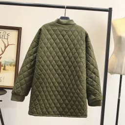 Women's Cotton Padded Parkas, Long Sleeve, Anti-Static Zipper, Wadded Jacket, Argyle Coat, Plus Size Clothing, Autumn, Winter